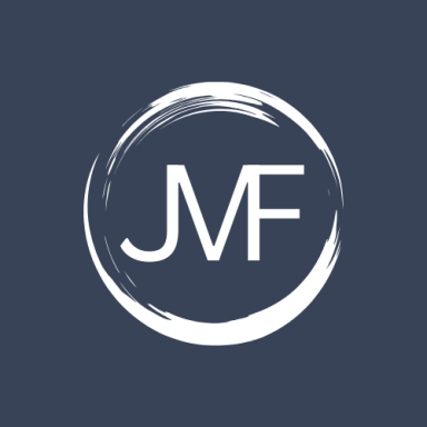 Logo von Maren Fasterding - Ein Kreis mit den Buchstaben JMF